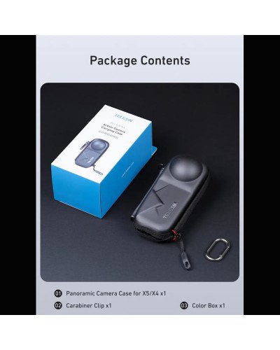 TELESIN Action Camera Carrying Case For Insta360 X4/X4 Air/X5