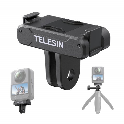 TELESIN Magnetic Quick-Release Adapter Mount For DJI Osmo 360/Action 5Pro/4/3