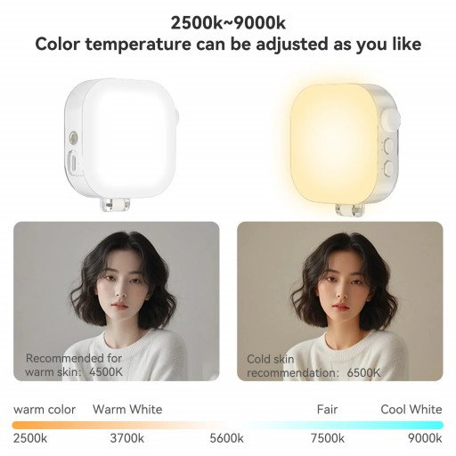 TELESIN RGB Light Mobile Phone Magnetic Ice Cube Lamp