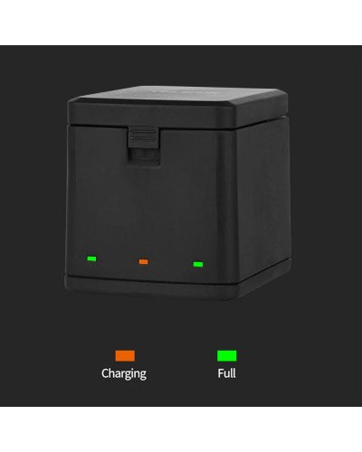 TELESIN 3 Slots LED Storage Charger Box for GoPro HERO 8/7/6/5