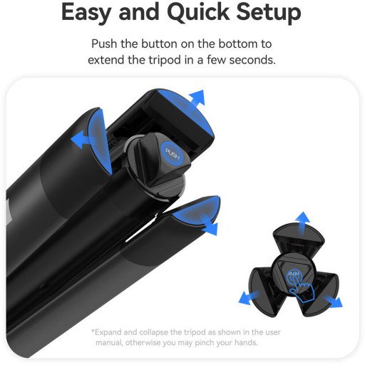 Ulanzi AT-01 1.5m Extendable Light Stand Tripod with Portable Dolly