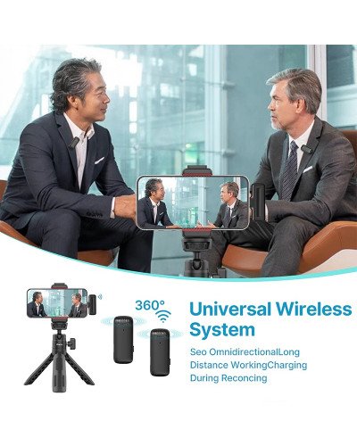 Ulanzi J12 Wireless Lavalier Microphone System (Type-C)