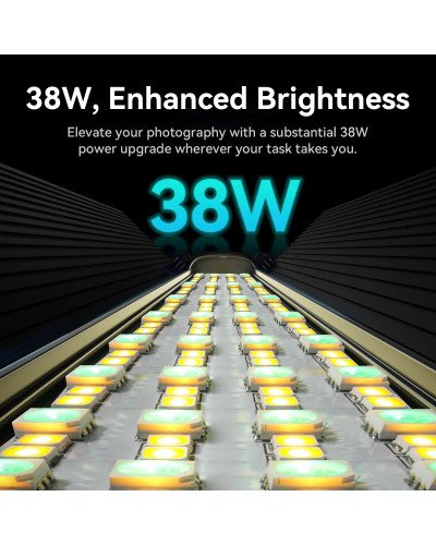 Ulanzi VL360 RGB 38W LED Light Stick with Barn Door