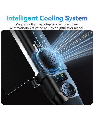 Ulanzi VL360 RGB 38W LED Light Stick with Barn Door