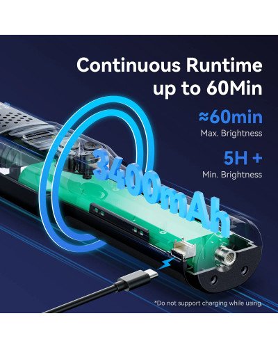 Ulanzi VL360 RGB 38W LED Light Stick with Barn Door