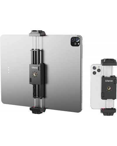 Ulanzi ST-29 Universal Tablet SmartPhone Holder with Cold Shoe Mount Ulanzi ST-29 Universal Tablet SmartPhone Holder with Cold Shoe Mount