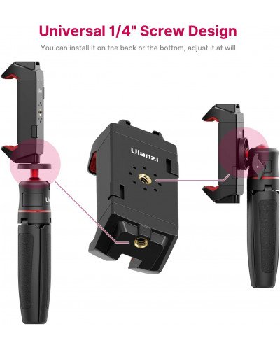 Ulanzi ST-29 Universal Tablet SmartPhone Holder with Cold Shoe Mount Ulanzi ST-29 Universal Tablet SmartPhone Holder with Cold Shoe Mount