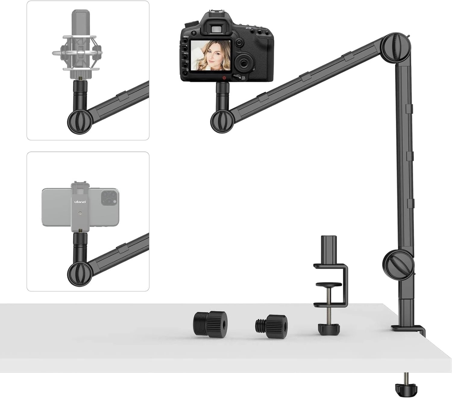 Ulanzi VIJIM LS25 Multifunction Desk Stand for Smartphones DSLR Lights Microphones