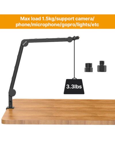 Ulanzi VIJIM LS25 Multifunction Desk Stand for Smartphones DSLR Lights Microphones