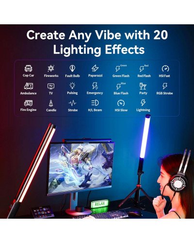 Ulanzi VL119 RGB Tube Light Handheld LED Video Light Wand