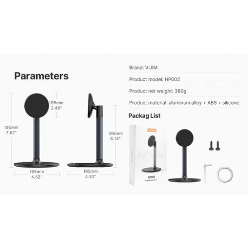 Ulanzi VIJIM HP002 Magnetic iPhone Desk Stand