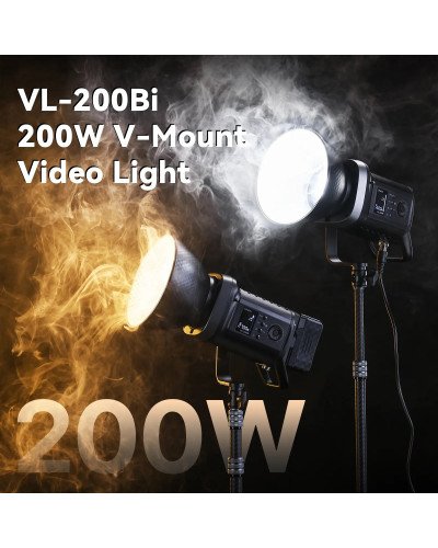 Ulanzi VL-200 Bi-Color 200W V-Mount LED Video Light (With Power Adapter)