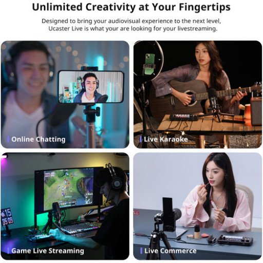 Ulanzi AX01 UCaster Live All-In-One USB-C Audio Interface/Mixer