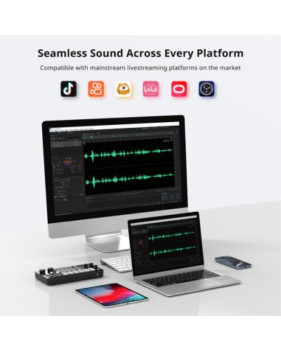 Ulanzi AX01 UCaster Live All-In-One USB-C Audio Interface/Mixer