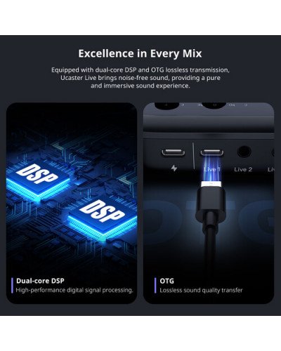 Ulanzi AX01 UCaster Live All-In-One USB-C Audio Interface/Mixer