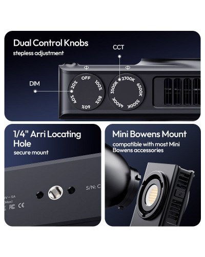 Ulanzi C01 100W Bi-Color Portable COB LED Video Light