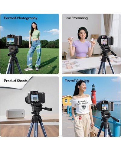 Ulanzi TT39 Video Tripod for Smartphone Camera with Phone Clamps