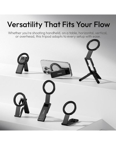 Ulanzi MA60 Foldable Magnetic Phone Tripod (Silver)