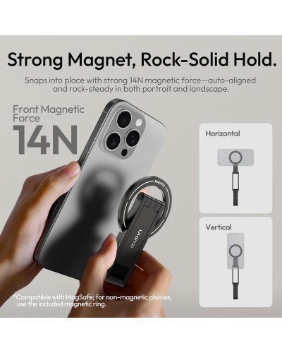 Ulanzi MA60 Foldable Magnetic Phone Tripod (Silver)