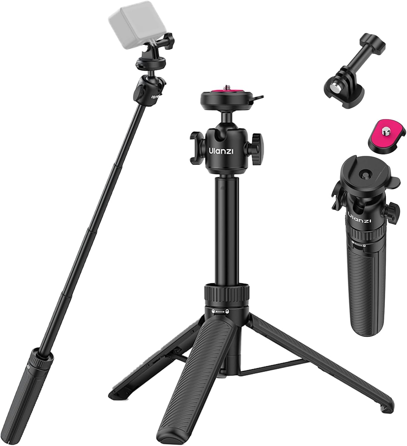Ulanzi MT90 Cka Quick-Release Tripod for GoPro Hero Insta360 DJI Osmo Pocket/Action/360 Small Cameras