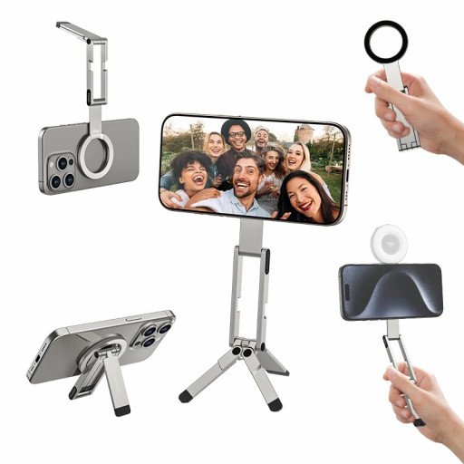 Ulanzi MA60 Foldable Magnetic Phone Tripod (Silver)