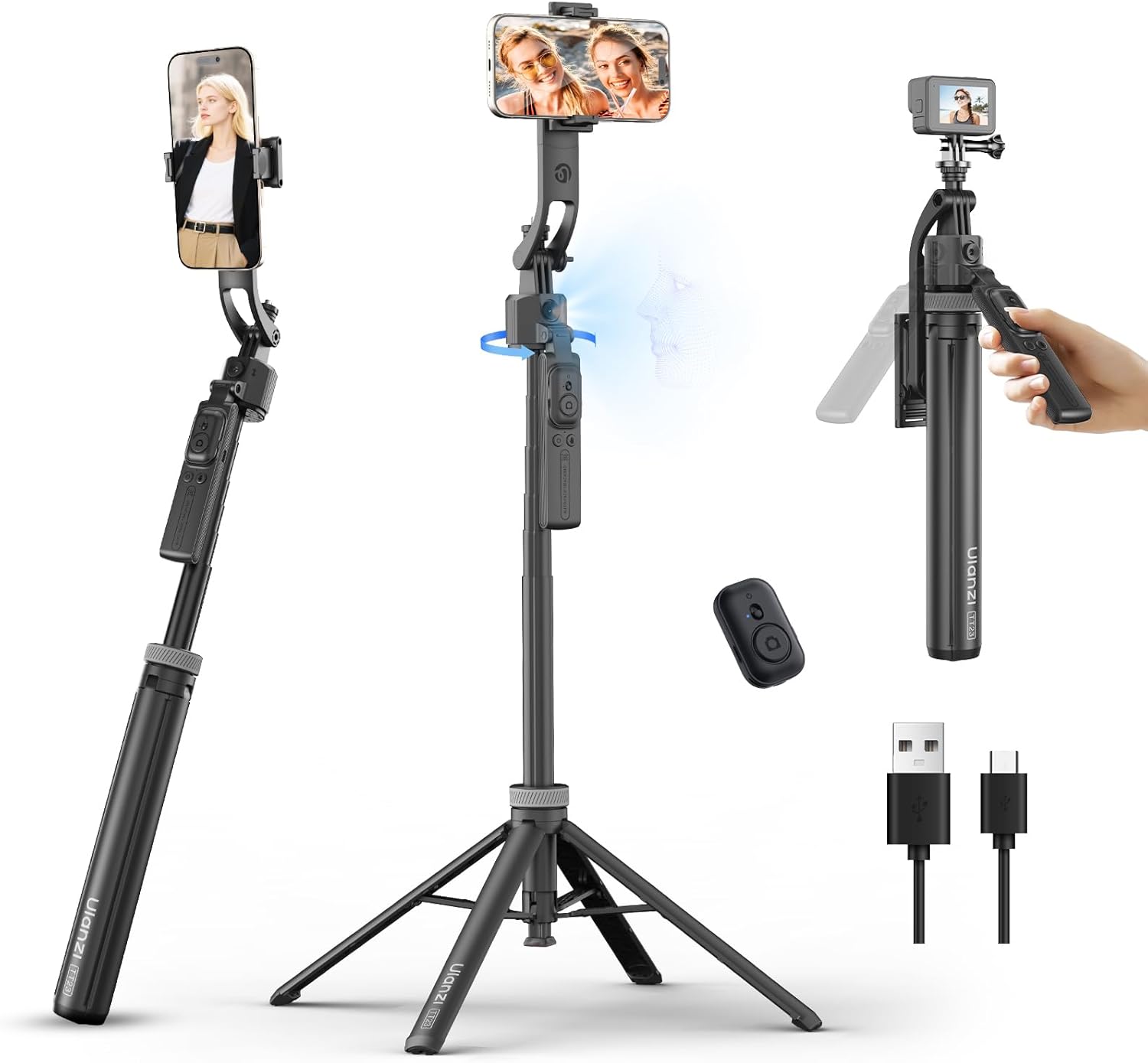 Ulanzi TT23 Auto Face Tracking Tripod and Selfie Stick
