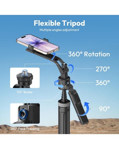 Ulanzi TT23 Auto Face Tracking Tripod and Selfie Stick
