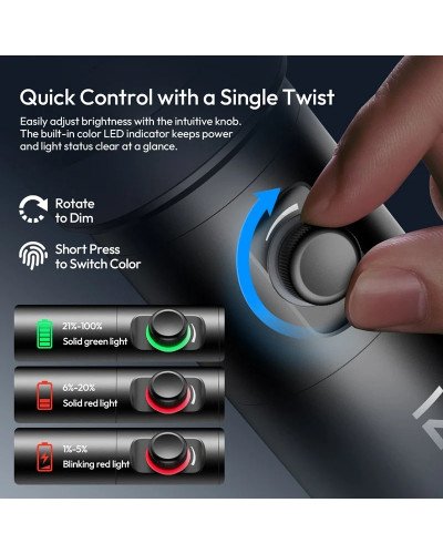 Ulanzi LM01 Photography Rechargeable Flashlight with 20 Filters