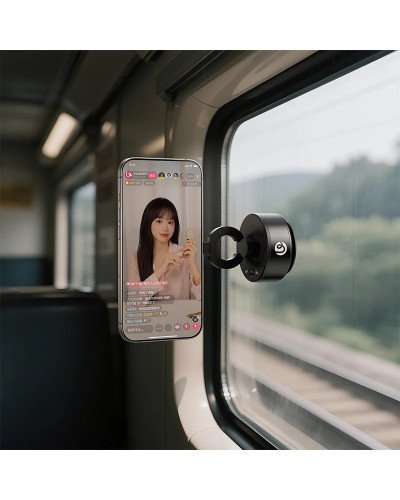 Ulanzi SK-22 Electric Suction Cup MagMount Phone Holder for iPhone & Android, Magnetic Vacuum Mount