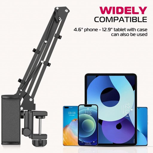 Ulanzi T2 Adjustable Tablet/SmartPhone Holder Stand for Desktops/Bedheads