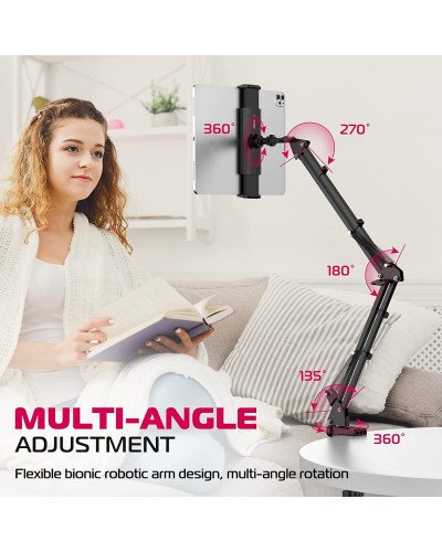 Ulanzi T2 Adjustable Tablet/SmartPhone Holder Stand for Desktops/Bedheads