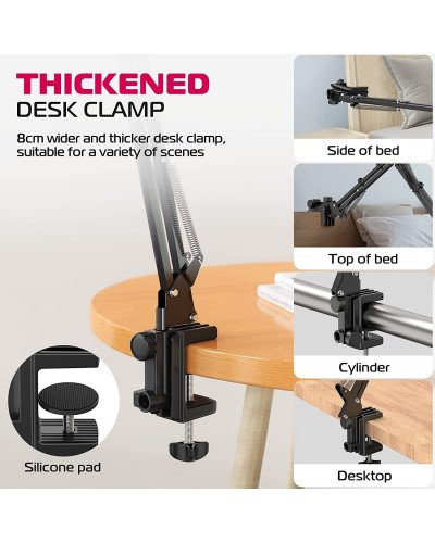 Ulanzi T2 Adjustable Tablet/SmartPhone Holder Stand for Desktops/Bedheads