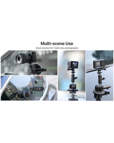 Ulanzi SC-01 Heavy-Duty Suction Cup Mount for Camera/Phone (3")