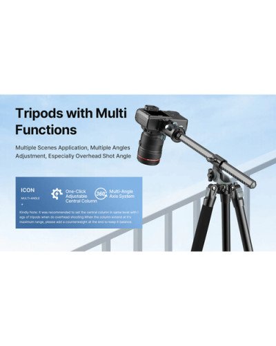 Ulanzi MT-59 Multifunction Aluminum Tripod with Ball Head