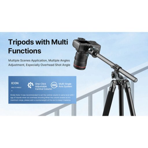 Ulanzi MT-59 Multifunction Aluminum Tripod with Ball Head