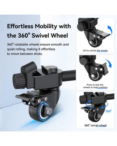 Ulanzi AT-02 Portable Tripod Dolly Ulanzi AT-02 Portable Tripod Dolly