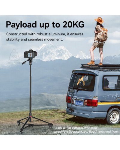 Ulanzi AT-02 Portable Tripod Dolly Ulanzi AT-02 Portable Tripod Dolly