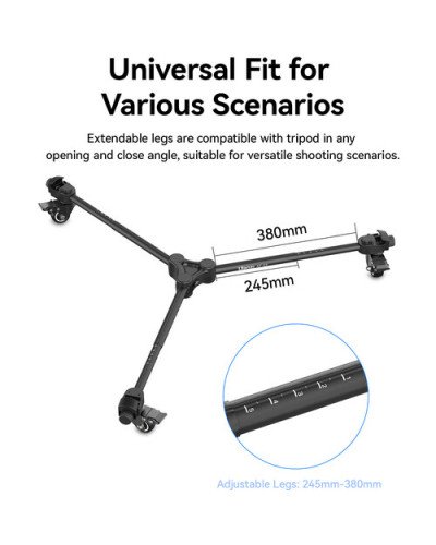 Ulanzi AT-02 Portable Tripod Dolly Ulanzi AT-02 Portable Tripod Dolly