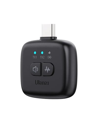 Ulanzi A30 Wireless Lavalier Tiny Microphone System with Type C & Lightning Connector