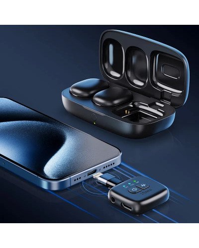 Ulanzi A30 Wireless Lavalier Tiny Microphone System with Type C & Lightning Connector