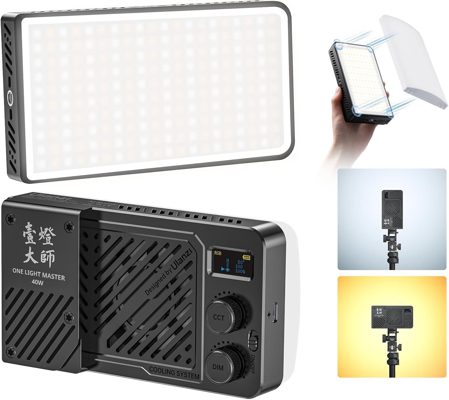 Ulanzi LM-P40Bi 40W Bi-Color Portable Video Light