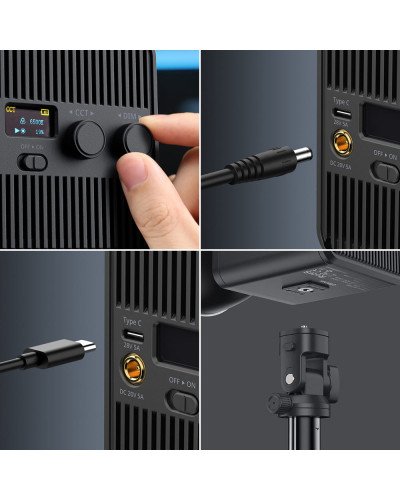 Ulanzi ML100Bi 100W Bi Color COB Video Light with Built-In Battery