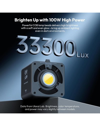 Ulanzi ML100Bi 100W Bi Color COB Video Light with Built-In Battery