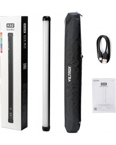 VILTROX K60 20W Handheld RGB LED Light Stick Black (22.8")