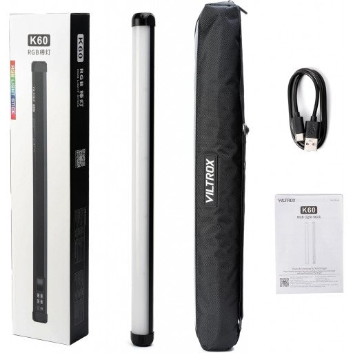 VILTROX K60 20W Handheld RGB LED Light Stick Black (22.8")