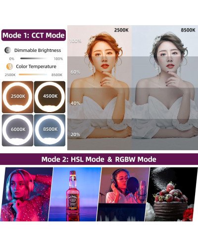 VILTROX WE-9 RGB Live Broadcast Ring Light (10.4")