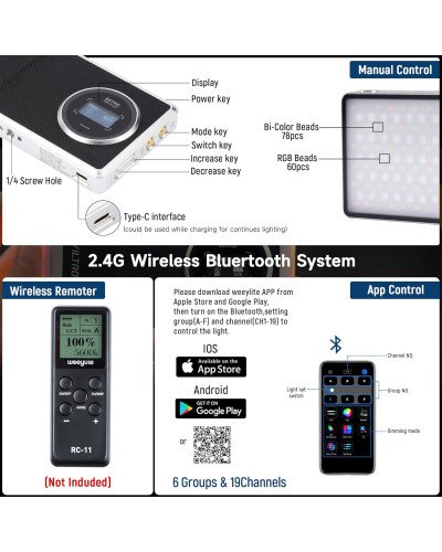 VILTROX Retro 12X RGB LED Light VILTROX Retro 12X RGB LED Light