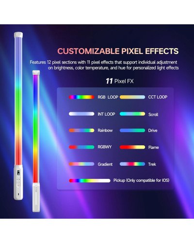 VILTROX P12 10W RGB LED Pixel Light Stick (22.76") VILTROX P12 10W RGB LED Pixel Light Stick (22.76")