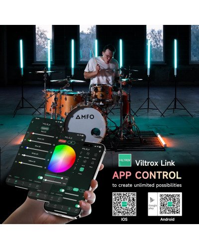 VILTROX P12 10W RGB LED Pixel Light Stick (22.76") VILTROX P12 10W RGB LED Pixel Light Stick (22.76")