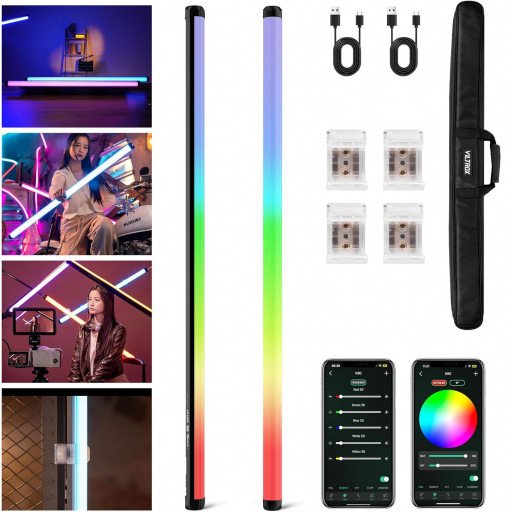 VILTROX K90 2 Kit 30W Handheld RGB LED Light Stick Black (38.31")